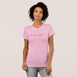 Achten Sie auf Typografie Pink T-Shirt