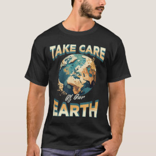 Achten Sie auf unseren Umweltschutz auf der Erde T-Shirt