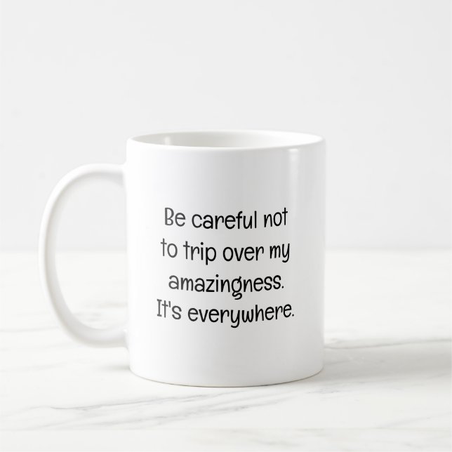 Achten Sie darauf, nicht zu reisen Kaffeetasse (Links)