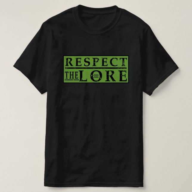 ACHTEN SIE DEN LORE-Platz T-Shirt (Design vorne)