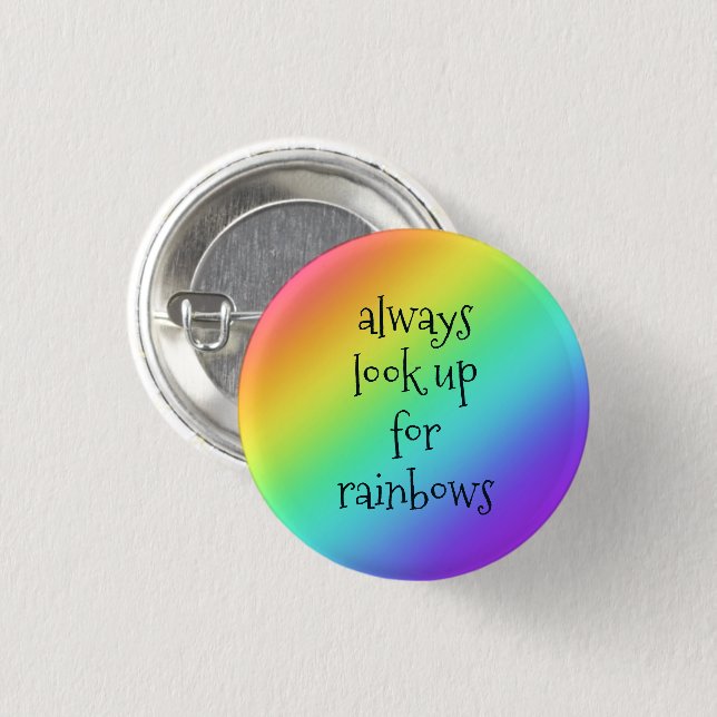 Achten Sie immer auf den Knopf "Rainbows Button-On Button (Vorne & Hinten)