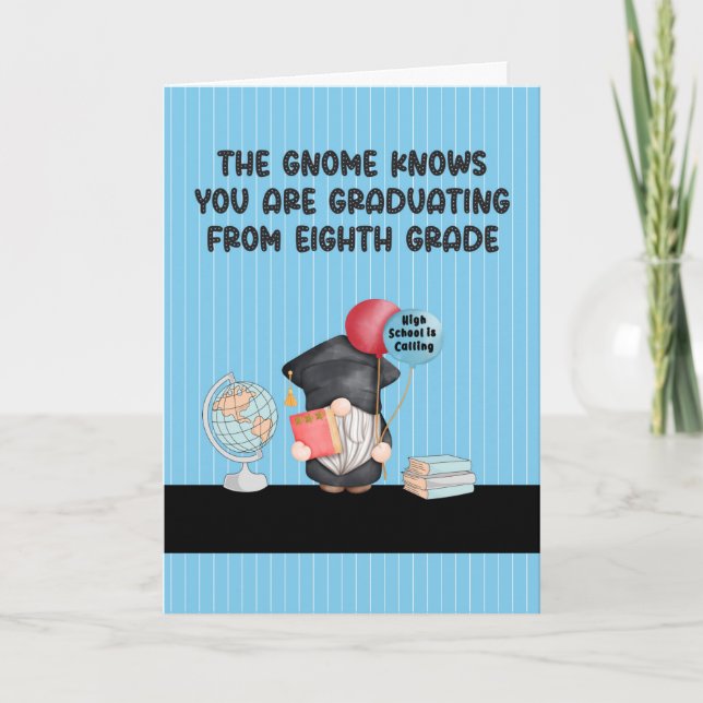 Achter Abschluss mit Gnome-Karte Karte (Vorderseite)