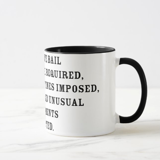 Achter Amendent Text Tasse (Rechts)