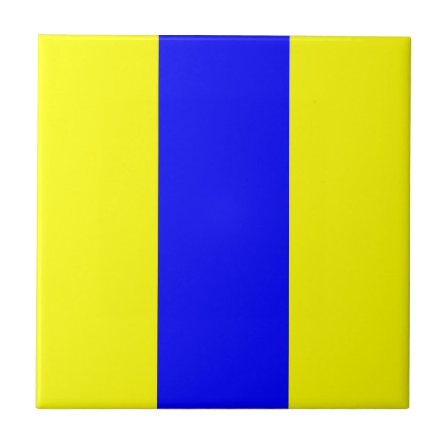 achter nautischer Alphabet-Nummernschild Fliese (Vorderseite)