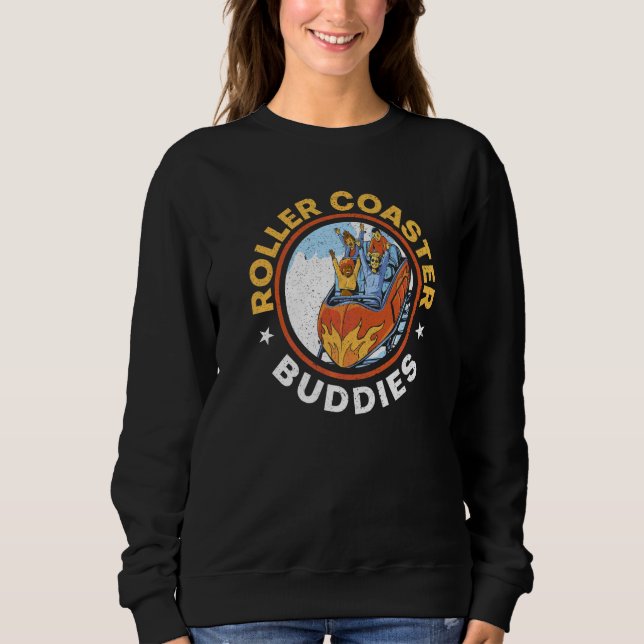 Achterbahn Fahrgeschäft Freizeitpark Sweatshirt (Vorderseite)