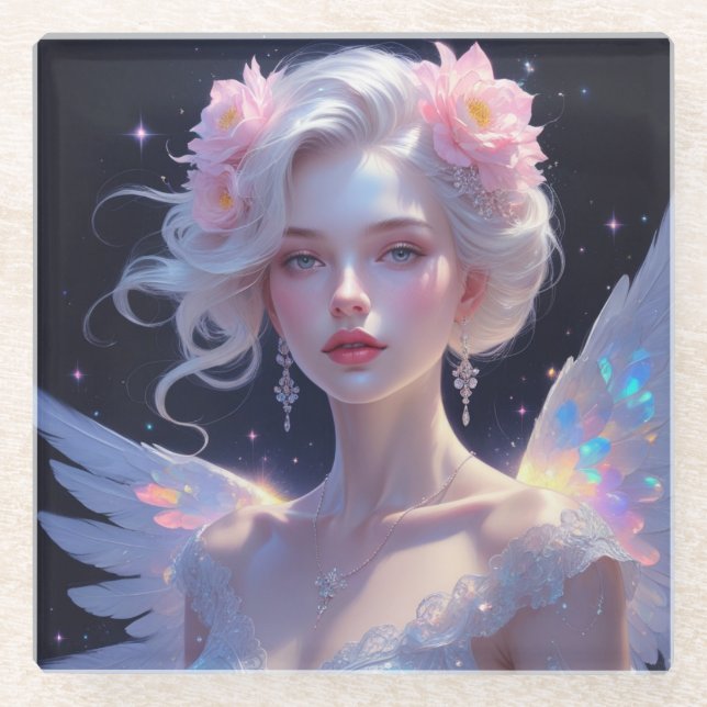 Achterbahn Glasuntersetzer (Vorderseite)