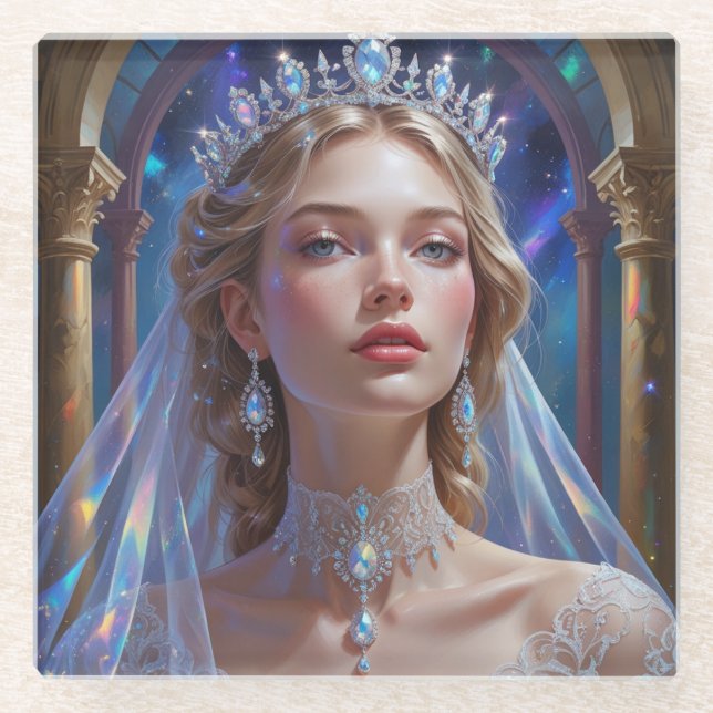 Achterbahn Glasuntersetzer (Vorderseite)