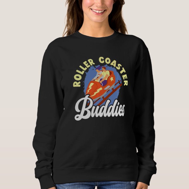 Achterbahn-Kumpels Achterbahn-Vergnügungspark Sweatshirt (Vorderseite)