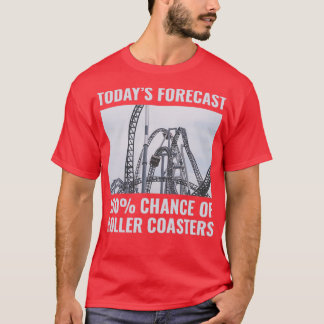 Achterbahn Vergnügungspark Vintage Lustig T-Shirt