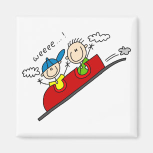 Achterbahnfahrt T-Shirts und Geschenke Magnet