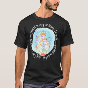 achtsamer Lotus Ganesh spiritueller göttlicher Yog T-Shirt