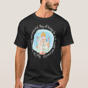 Achtsamer Lotus Ganesh Spiritueller Göttlicher Yog T-Shirt