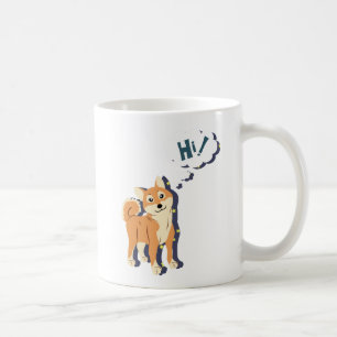 Achtsamer Shiba Inu Kaffeetasse