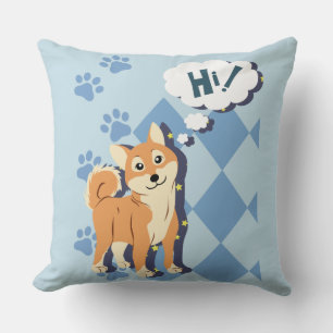 Achtsamer Shiba Inu Kissen