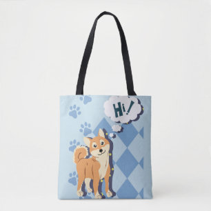 Achtsamer Shiba Inu Tasche