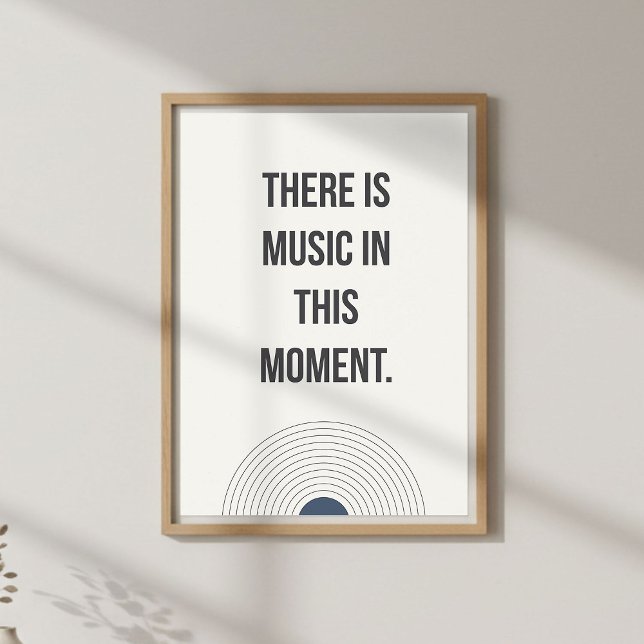 Achtsames Lebenszitat. Ruhiges Minimal Poster (Von Creator hochgeladen)