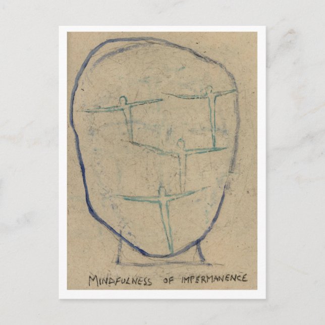Achtsamkeit der Unbeständigkeit. Postkarte (Vorderseite)