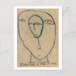 Achtsamkeit des Geistes im Sinn. buddhistisches Ko Postkarte
