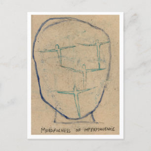 Achtsamkeit gegenüber Vergänglichkeit. Postkarte