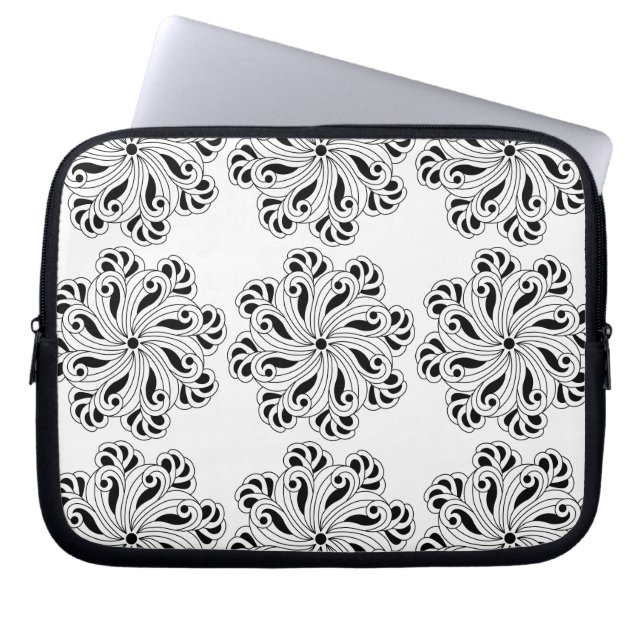 Achtsamkeit Mandala Design Laptopschutzhülle (Vorderseite)