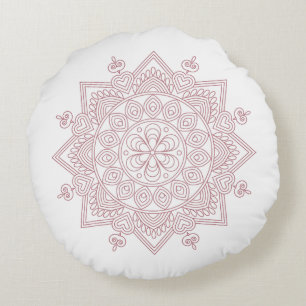 Achtsamkeit Mandala Design Rundkissen Rundes Kissen