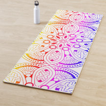 Achtsamkeit Mandala Design Yoga Mat