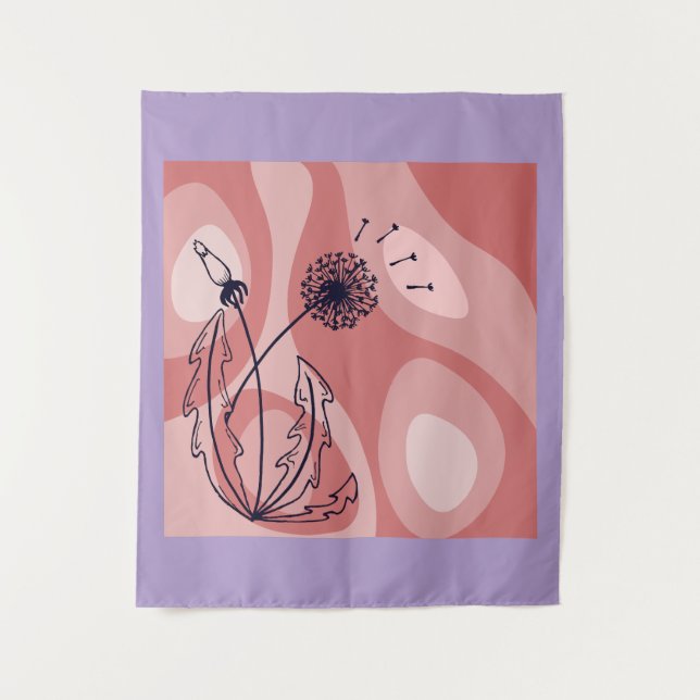 Achtsamkeit und Metamorphose Inspiriert Design Wandteppich (Vorderseite)