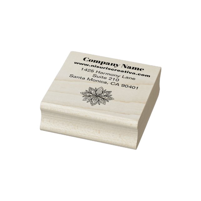 Achtsamkeit Wellness Consultant Zen Lotus Aquamari Gummistempel (Stempel)
