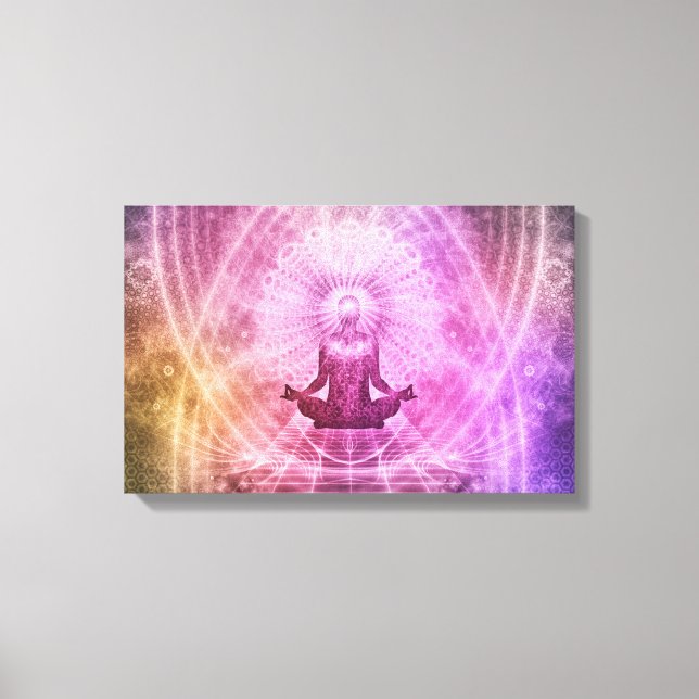 Achtsamkeitsmeditation gewickelt Leinwand (Vorderseite)