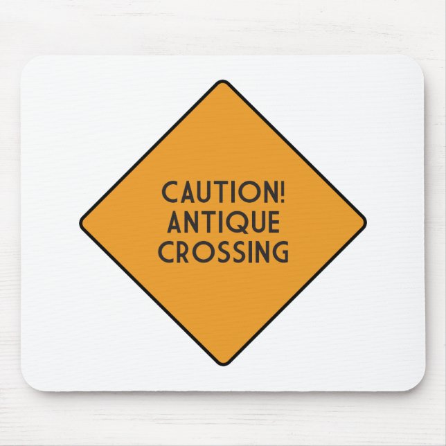 Achtung! Antik-Kreuzung Mousepad (Vorne)
