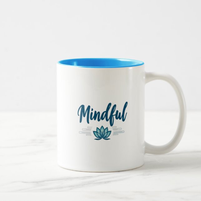 Achtung: Blume Tasse - Blau Räume (Rechts)