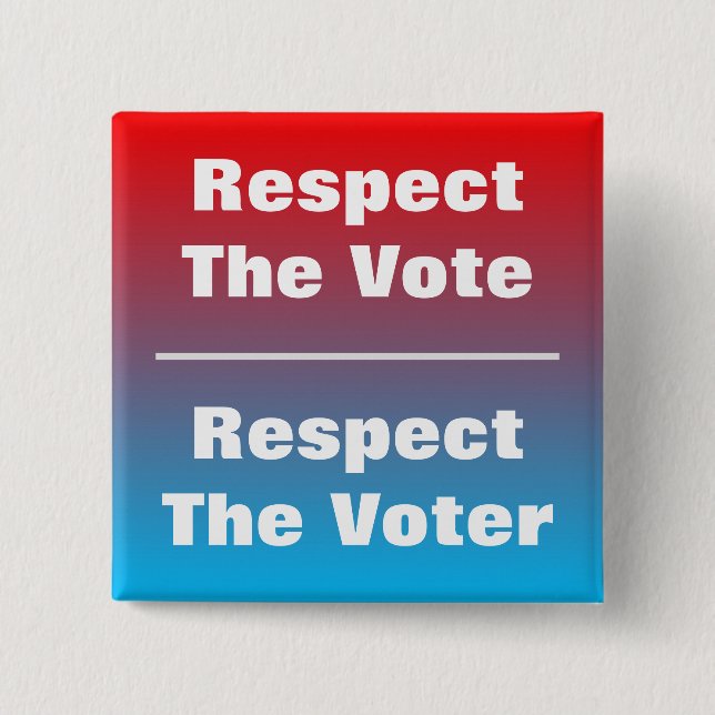 Achtung der Abstimmung und der Stimme Button (Vorderseite)