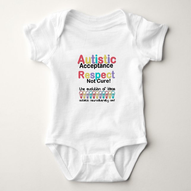 Achtung der Autistik nicht heilen Baby Strampler (Vorderseite)