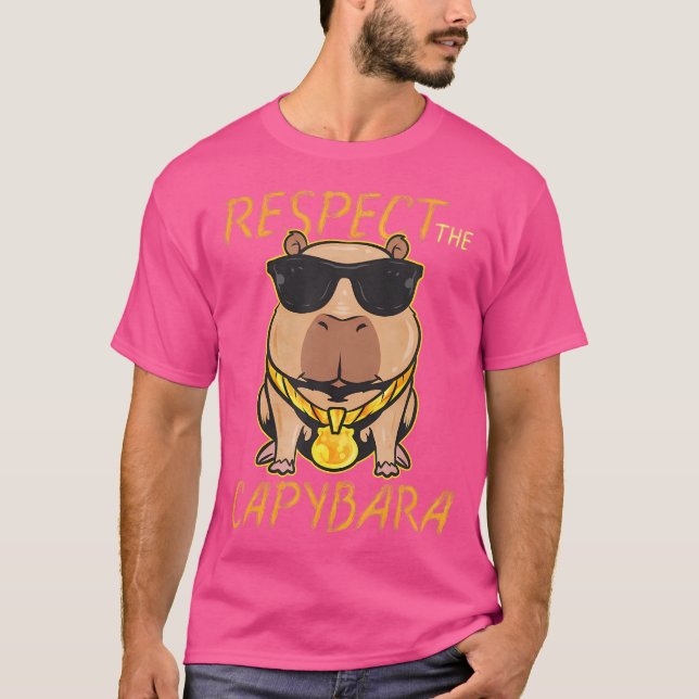 Achtung der Capybara T-Shirt (Vorderseite)