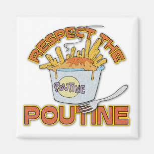 Achtung der Poutine Magnet