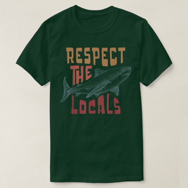 Achtung der Tierrechte von Haifischen T-Shirt (Design vorne)