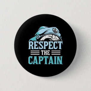 Achtung des Kapitänsschiffs Skipper Boat Owner Lov Button