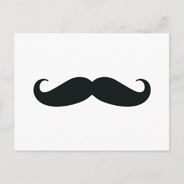 Achtung des Stache Mustache Postkarte (Vorderseite)