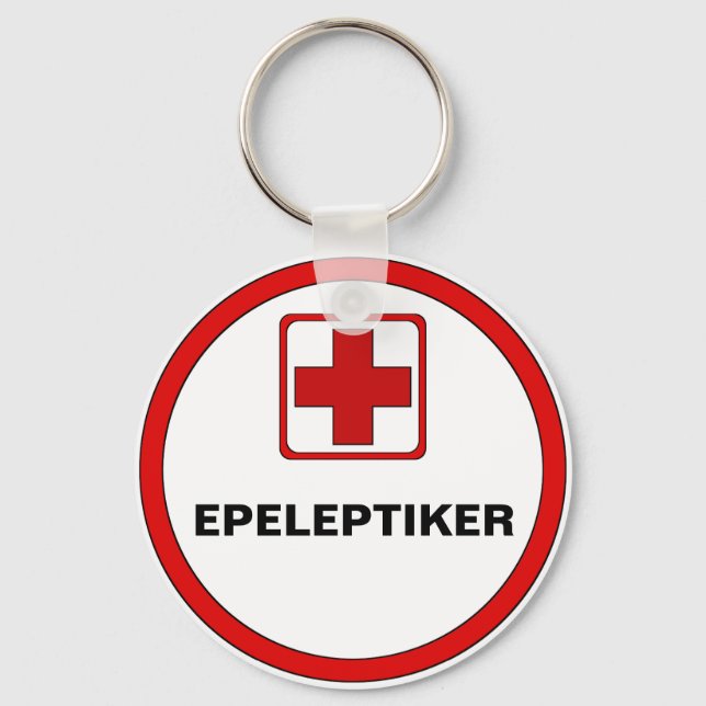 Achtung – EPELEPTIKER Schlüsselanhänger (Vorderseite)