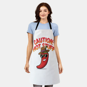 Achtung: Heiße Sache Design - Lustiger Chili-Pfeff Schürze