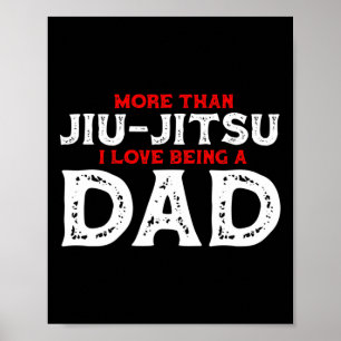 Achtung Ich bin ein Jiu Jitsu Kämpfer Judo Kampfsp Poster