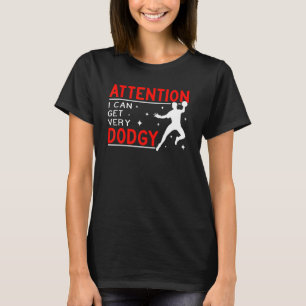 Achtung, ich kann sehr Ball Sport Männer Gaga Ball T-Shirt
