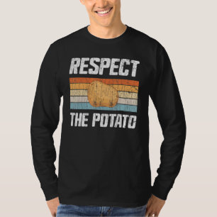 Achtung Kartoffelkartoffeln Gemüse Chips essen Gr T-Shirt