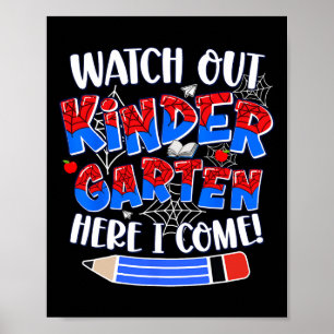 Achtung Kindergarten ich komme Kinder zurück zu  Poster