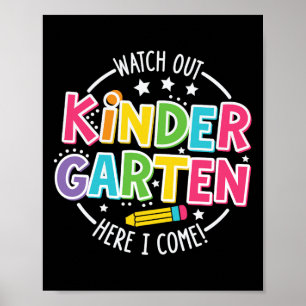 Achtung Kindergarten Ich Komme Kinder Zurück Zu Poster