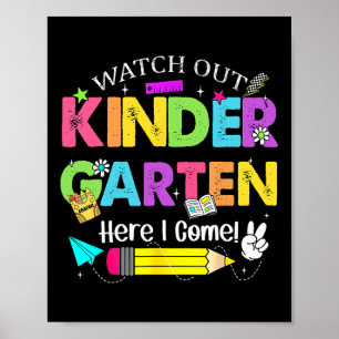 Achtung Kindergarten Ich Komme Kinder Zurück Zur S Poster