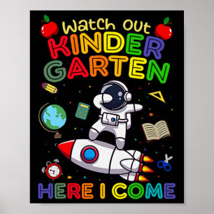 Achtung Kindergarten Ich Komme Lustige Kinder Rück Poster