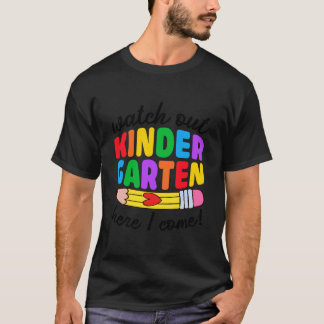 Achtung Kindergarten Ich Komme Lustige Kinder Rück T-Shirt