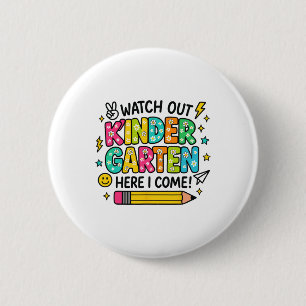 Achtung Kindergarten, ich komme zurück zur Schule Button