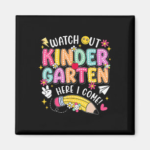 Achtung Kindergarten, ich komme zurück zur Schule  Magnet